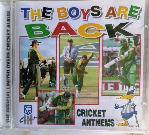 The boys are back, cricket anthems cd