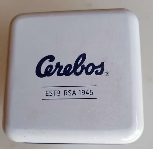 Cerebos salt tin