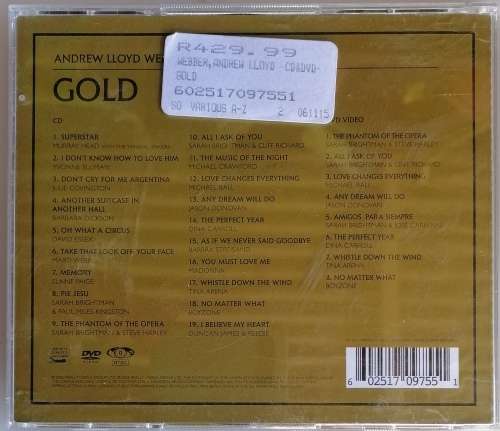 Andrew Lloyd Webber - Gold cd/dvd