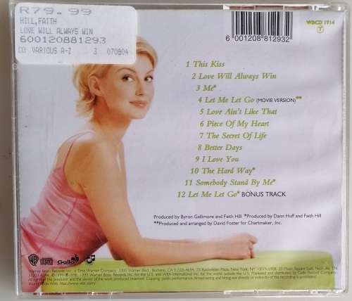 Faith Hill - Love will always win cd