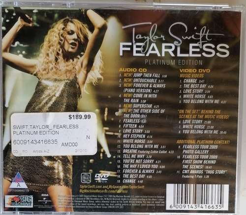 Taylor Swift - Fearless, Platinum edition cd/dvd