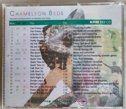 Chameleon Beds cd