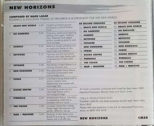 Mars Lasar - New horizons cd
