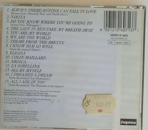 Richard Clayderman - Songs of love cd