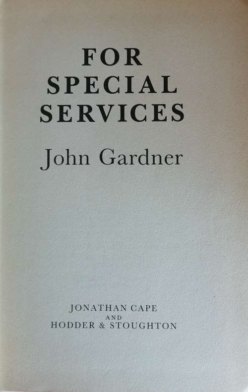 For special services by John Gardner