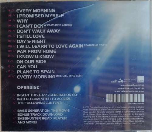 Basshunter - Bass Generation cd