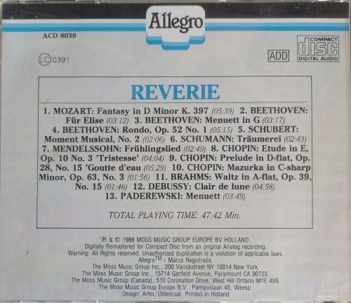 Reverie cd