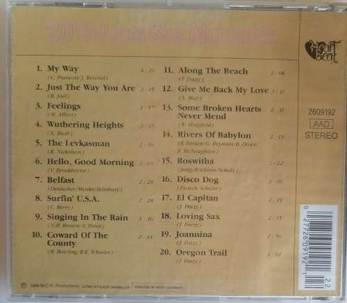 20 Golden Sax melodies cd