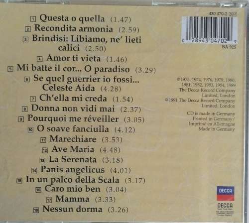 The essential Pavarotti cd