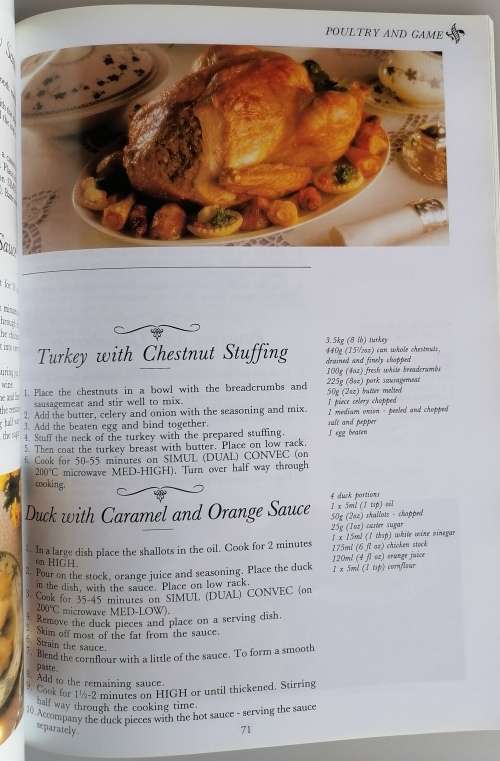 Sharp combination cookery book