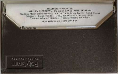 Wedding favourites tape