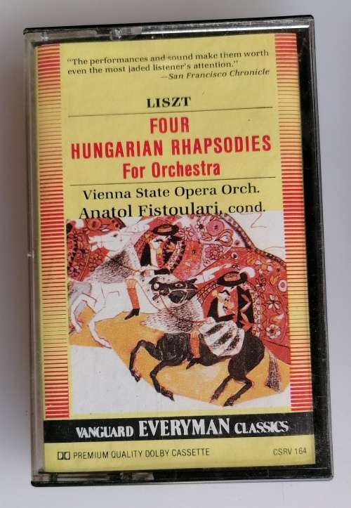 Four Hungarian rhapsodies for orchestra tape