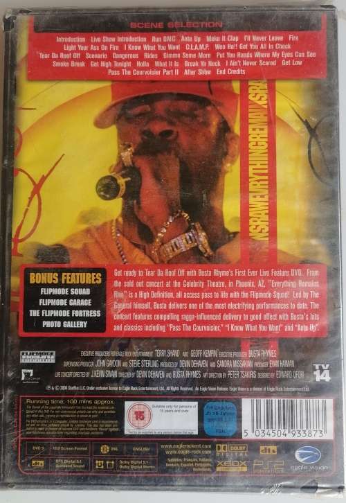 Busta Rhymes - Everything remains raw dvd *sealed*
