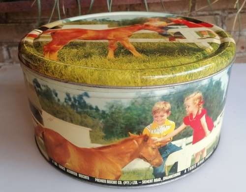Vintage Premier Biscuit tin