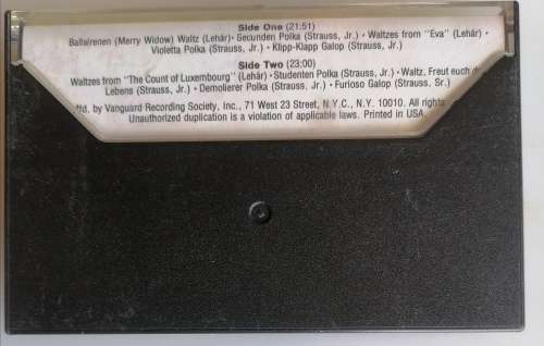The merry widow and other music of Lehar and Strauss tape