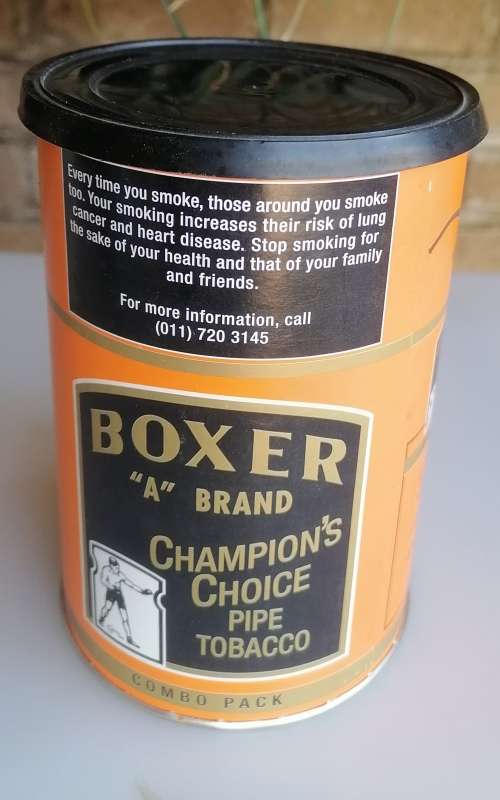 Boxer tobacco tin