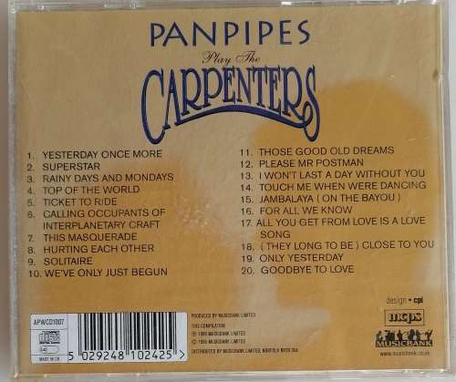 Panpipes play The Carpenters cd