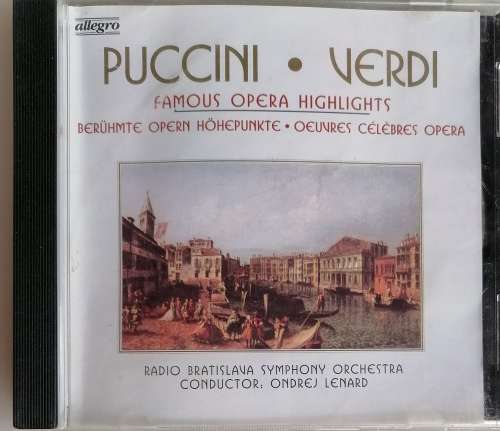 Puccini, Verdi: Famous opera highlights cd