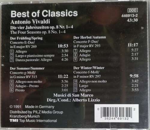 Best of classics: Antonio Vivaldi cd