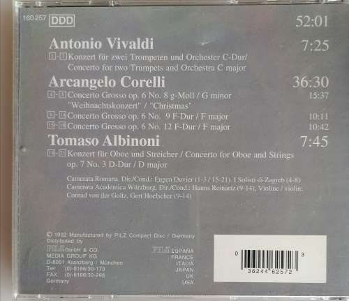 Vienna master series: Vivaldi/Corelli/Albinoni cd