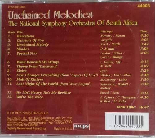 Unchained melodies cd