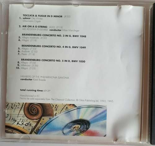 JS Bach masterpieces of baroque cd