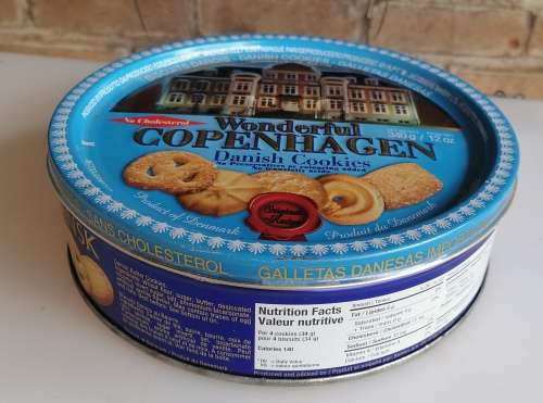 Copenhagen cookies tin