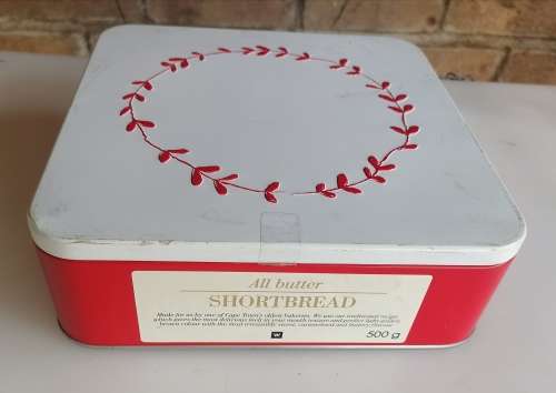 Woolworths shortbread tin