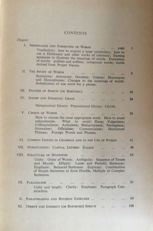 Manual of modern English