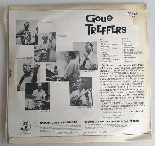 Nico Carstens en sy orkes - Goue treffers lp