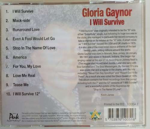 Gloria Gaynor - I will survive cd