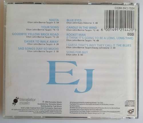 The Royal Philharmonic Orchestra plays hits of Elton John cd