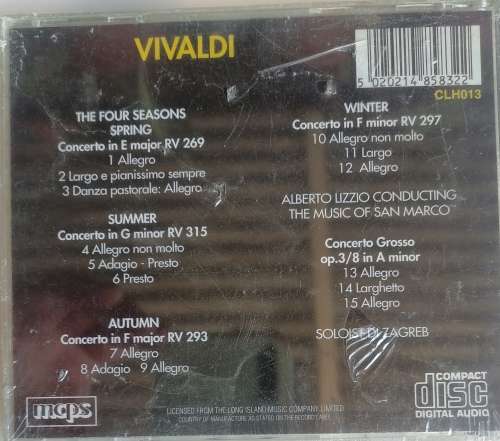 Music goes on: Vivaldi cd *sealed*