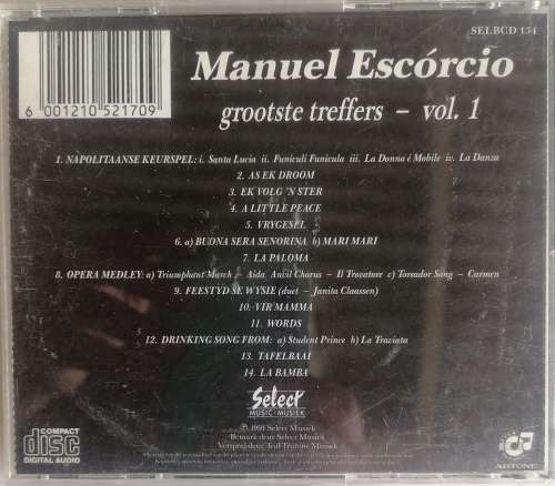 Manuel Escorcio - Grootste treffers cd