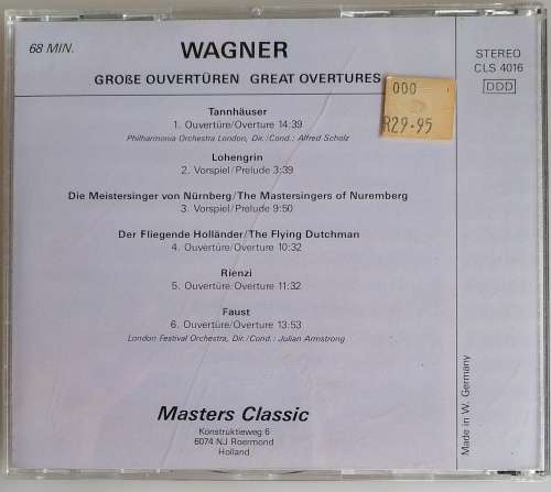 Wagner - Great overtures cd