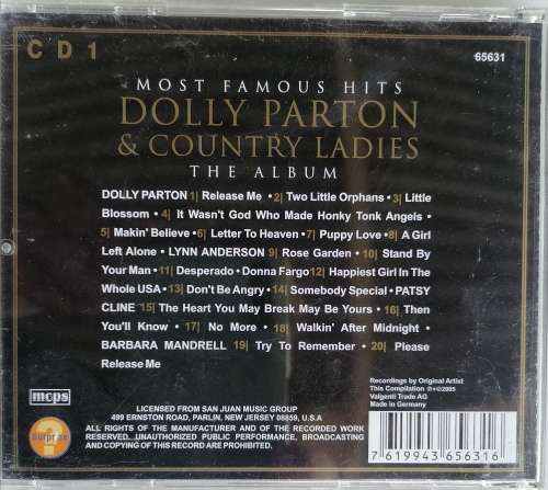 Dolly Parton and Country Ladies - The album cd
