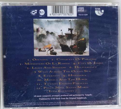 Vangelis 1492 - Conquest of paradise cd