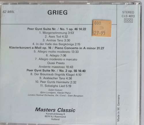 Grieg cd