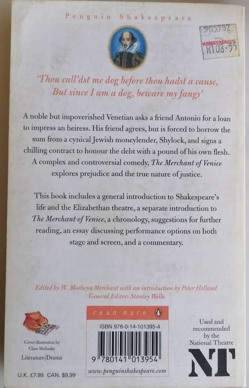 The merchant of Venice by William Shakespeare