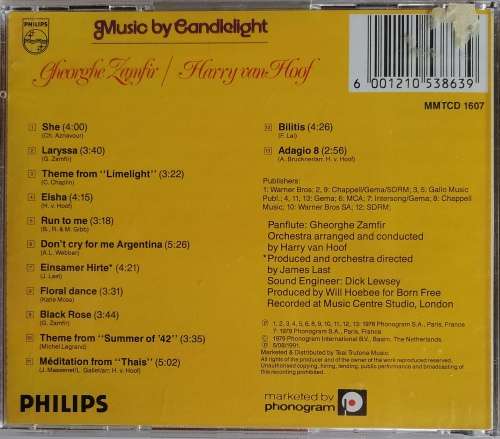 Music by candlelight: Zamfir and Van Hoof cd