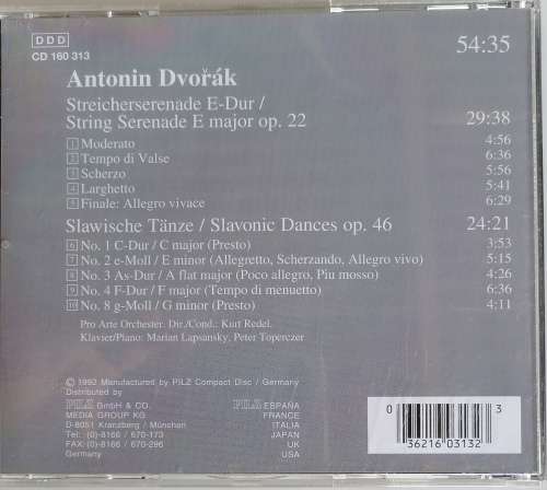 Antonin Dvorak - Serenade op 22 (cd)