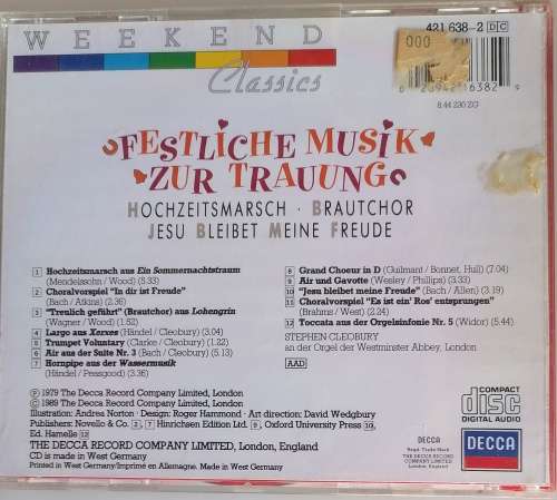Festliche musik cd