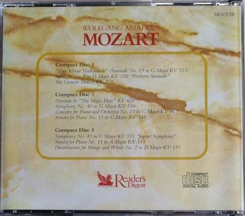 Favourites from the classics: Mozart 3cd
