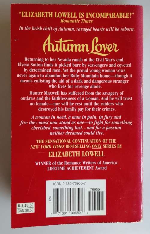 Autumn lover by Elizabeth Lowell
