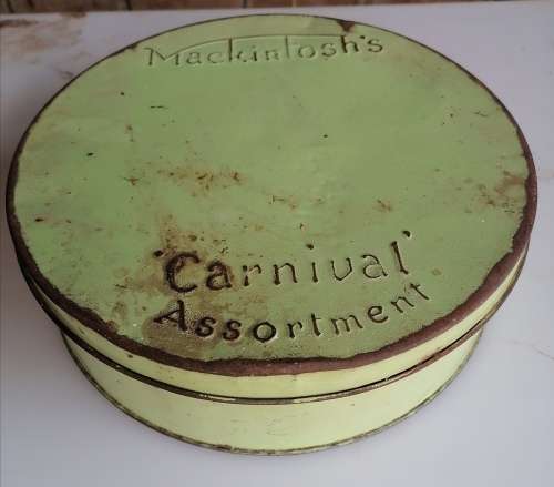Vintage Mackintosh`s carnival assortment tin