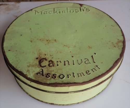 Vintage Mackintosh`s carnival assortment tin