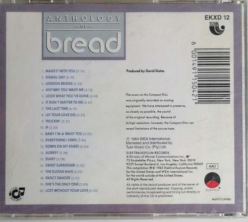 Anthology of Bread cd
