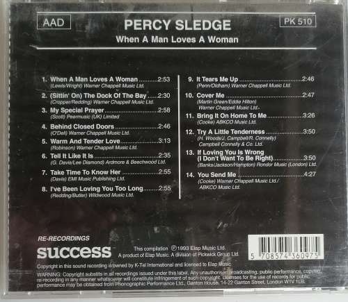 Percy Sledge - When a man loves a woman cd