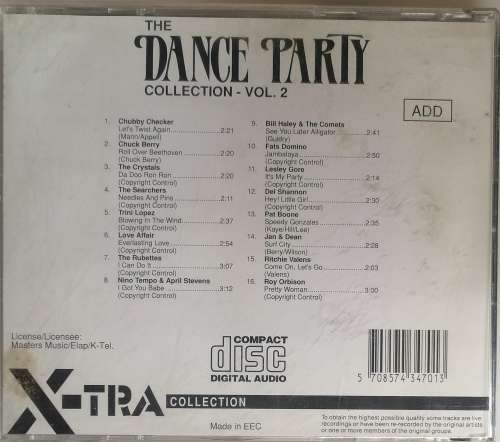 Dance party collection vol 2 (cd)