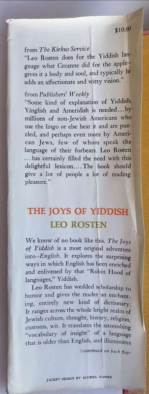 The joys of yiddish by Leo Rosten